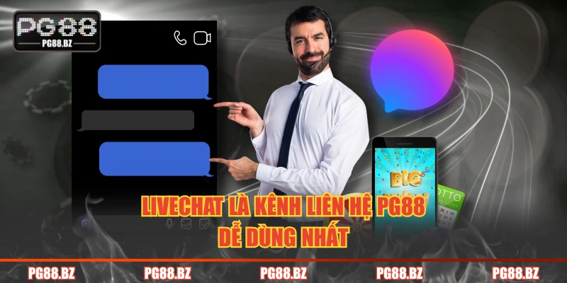 Livechat là kênh liên hệ PG88 dễ dùng nhất